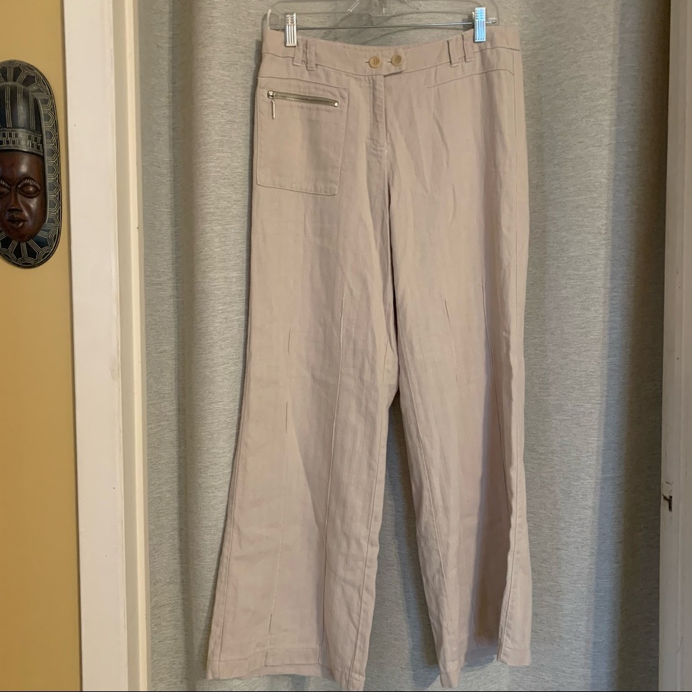 Esprit rayon flared leg pants